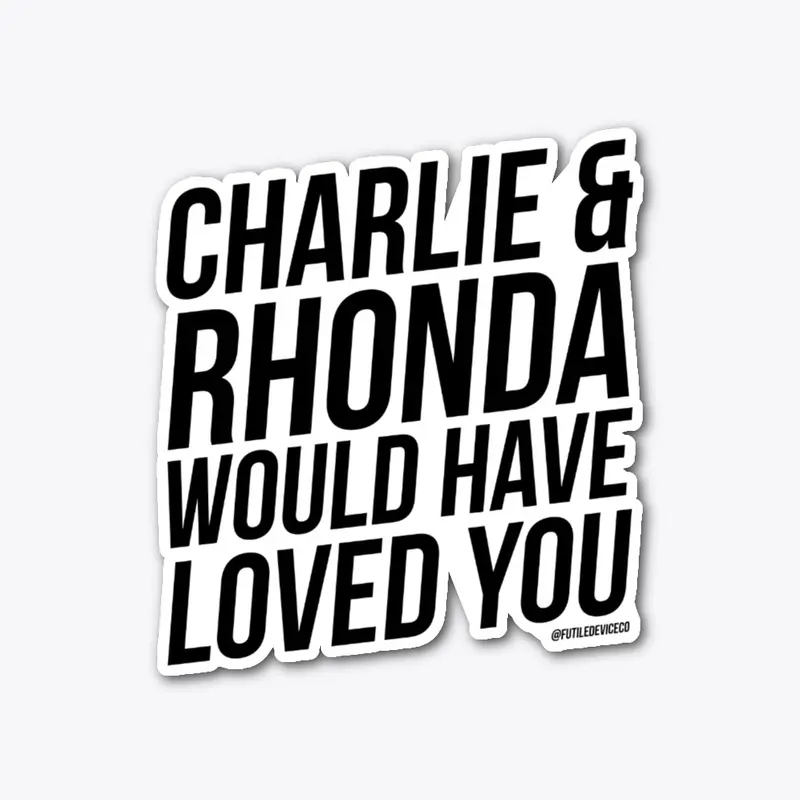 FUNDRAISER: Charlie and Rhonda 