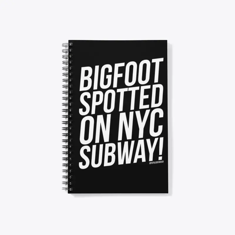 BIGFOOT SPOTTED ON NYC SUBWAY!