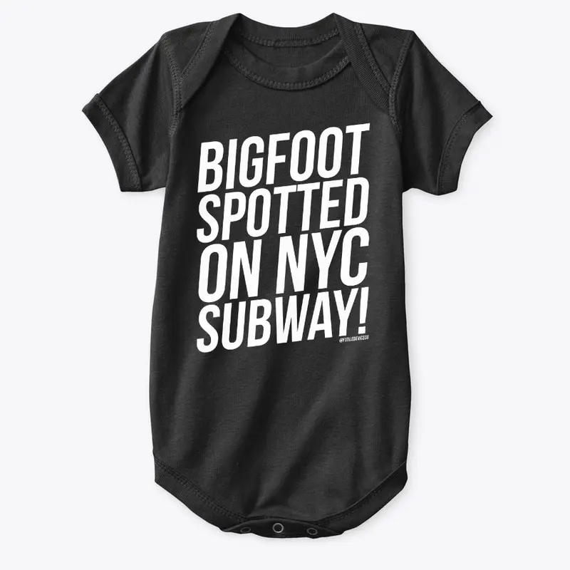 BIGFOOT SPOTTED ON NYC SUBWAY!