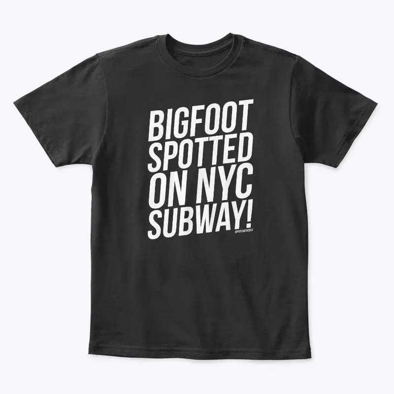 BIGFOOT SPOTTED ON NYC SUBWAY!